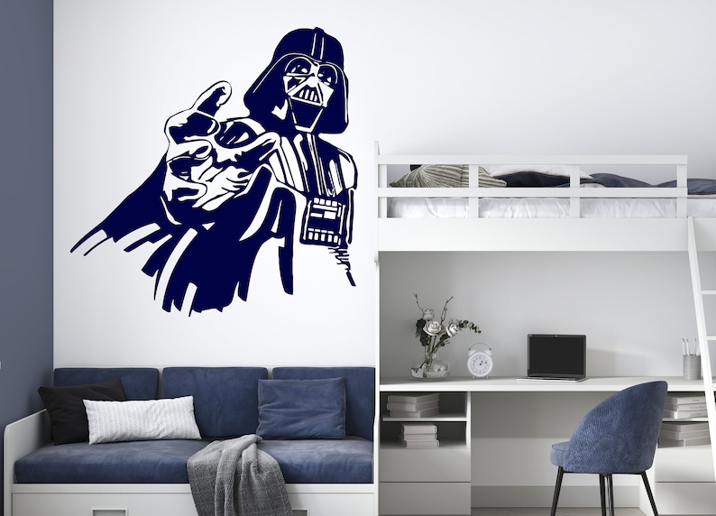 Darth Vader Star Wars Wall Decal Star Wars Wall Sticker Etsy