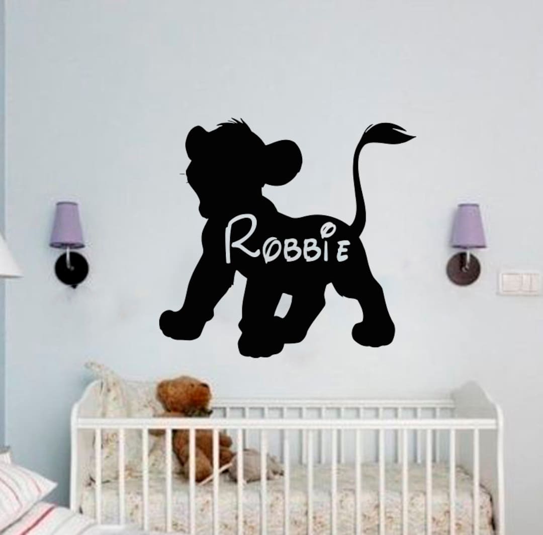 The Lion King Wall Decal Cartoon Wall Sticker Simba and Mufasa Quote