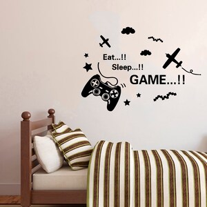 Gamer Wall Decal Gamer Decals  Controller Decals Personalized Gamer Room 2874