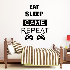 Gamer Wall Decal Video Games Wall Sticker Controller Wall Decal Gaming Room Wall Art 434re