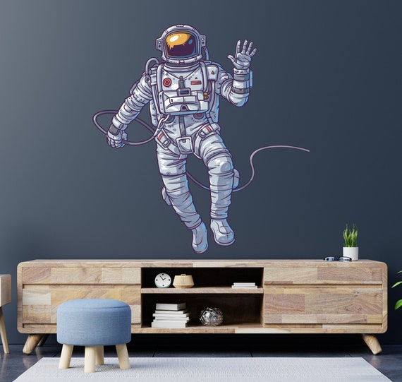 Astronaut Wall Decal: Outer Space Vinyl Wall Art AST82