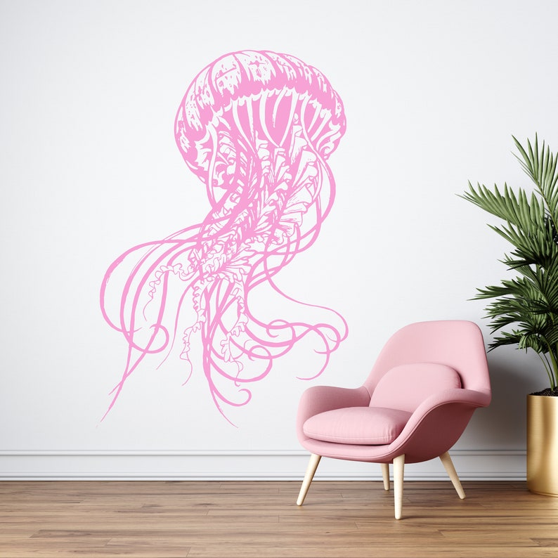 Jellyfish Wall Decal Jellyfish Wall Sticker Jellyfish Etsy