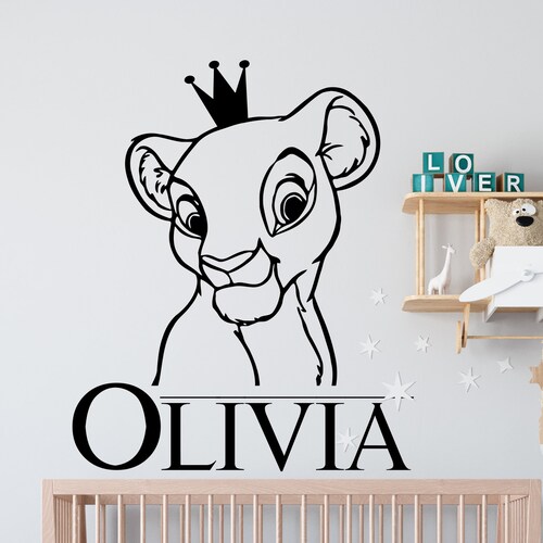 The Lion King Wall Decal/ Simba Wall Decor/ for Kids Nursery Etsy