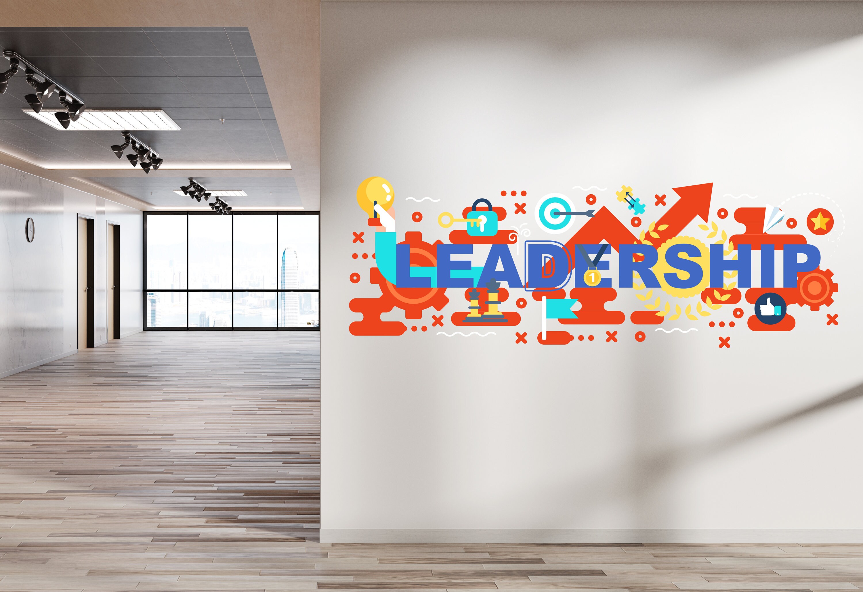 Sticker On Leadership Inspire Leadership Quote Wall Decal | Teamwork Office Decor ...
