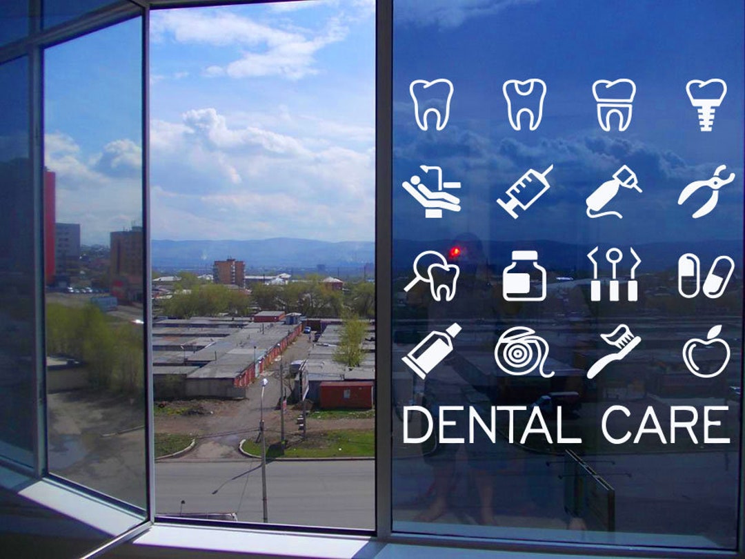 Dental Clinic Wall Decal Dental Wall Sticker Dental Clinic Wall Décor Tooth Wall Decal 1287 Etsy
