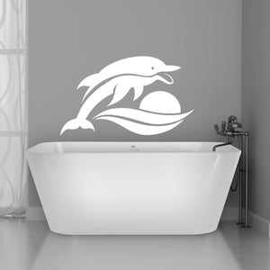 Dolphin Wall Decal | Dolphins Wall Sticker | Dolphin Wall Art | Bathroom Wall Decor J050