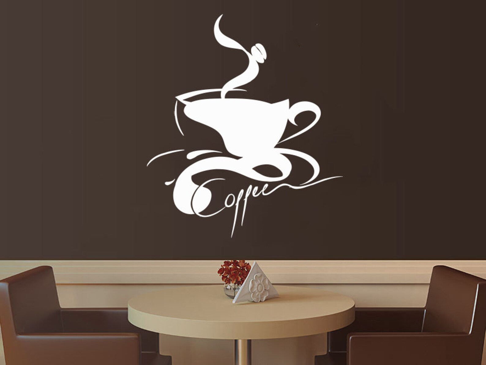 Coffee Wall Decal Coffee Beans Wall Sticker Coffee Wall Etsy
