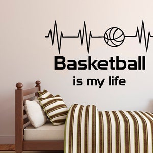 Basketball Wall Decal | Basketball Wall Decor | Custom Name Basketball Player | Basketball Wall Sticker 2265