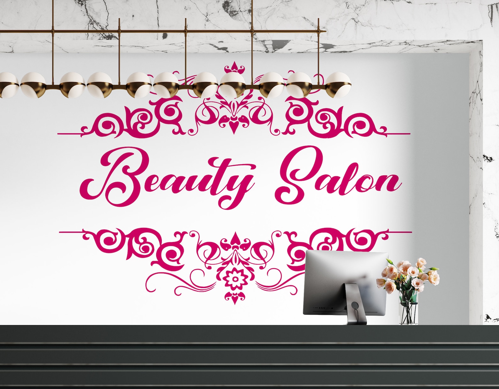 Beauty Salon Wall Decal Hair Salon Wall Decor Beauty Salon Etsy