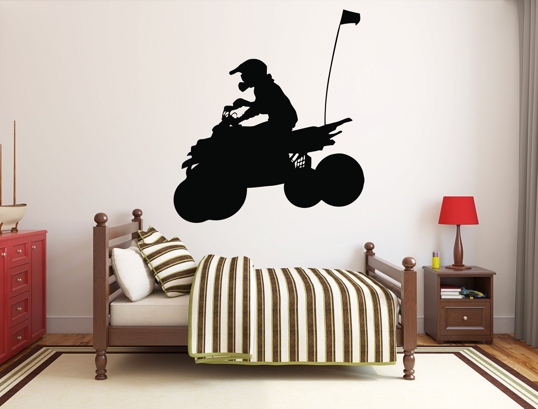 ATV Rider Wall Decal Quad Bike Wall Sticker 4 Wheeler Wall - Etsy Denmark ATV Rider Wall Decal Quad Bike Wall Sticker 4 Wheeler Wall - Etsy Denmark