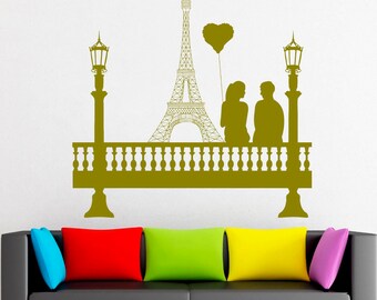 Paris Wall Decal | Paris Skyline Wall Sticker | Eiffel Tower Wall Art | Eiffel Tower Wall Décor 2735