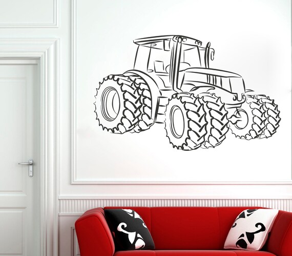 Farming Truck Wall Decal Farming Truck Wall Sticker for Kids | Etsy