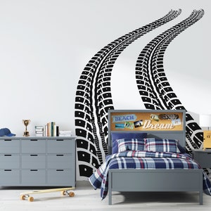 Tire Tracks Wall Decal Tire Tracks Wall Sticker Wall Decor ttr1