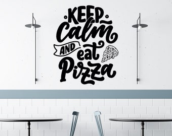 Pizza Wall Decal | Vinyl Sticker for Pizzeria | Decorations for Italian Restaurant P05