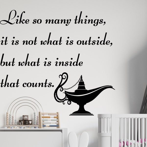 Aladdin Lamp Decal Etsy