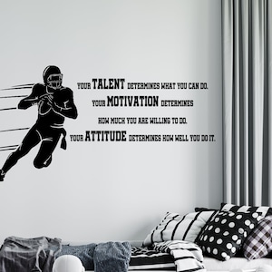 American Football Wall Decal | Football Player Wall Decal | Sports Wall Decor AM18