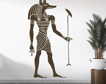 Muursticker Egyptische god: kamerdecoratie oud Egypte 2644