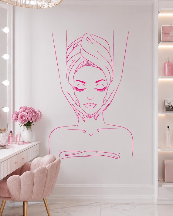 Spa Salon Decal Facials Skincare Quote Wall Sticker Beauty Room Decor TR014