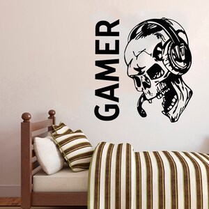 Gamer Wall Decal | Video Games Wall Sticker | Controller Wall Decal | Gaming Room Wall Art 2923