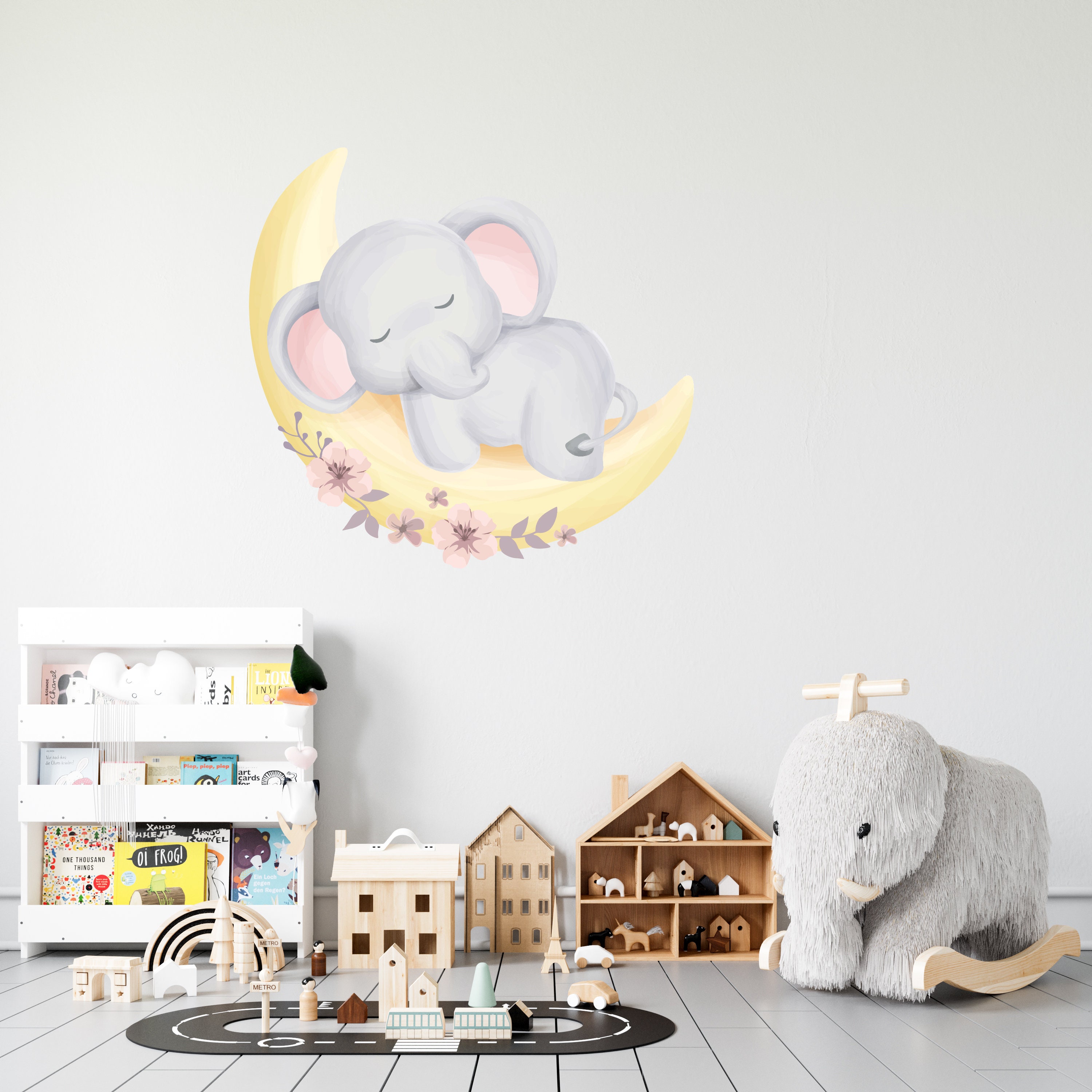 Cute Baby Elephant Wall Decal for Kids Nursery Elephant Wall Etsy
