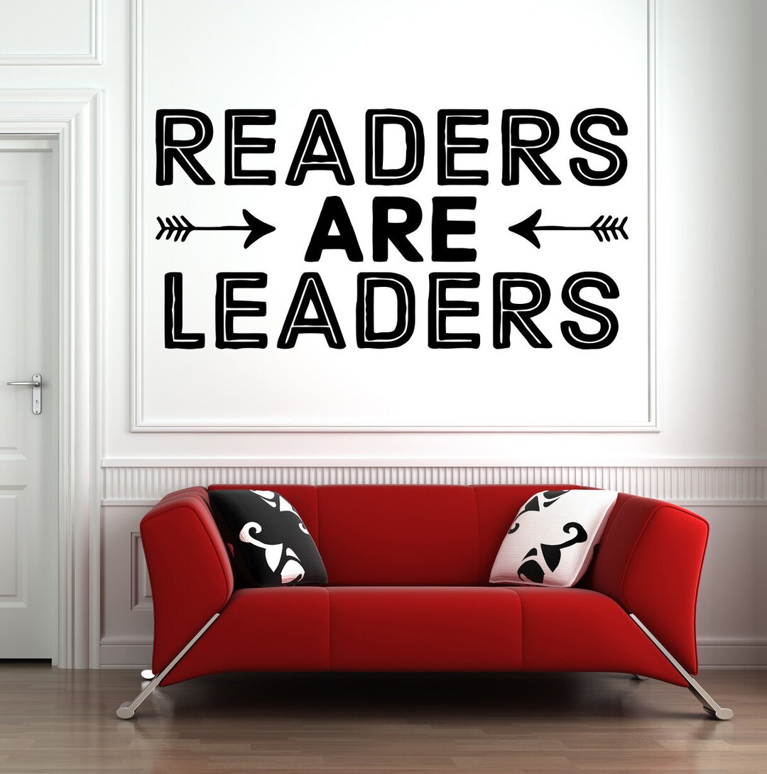 Book Wall Decal Reading Wall Decal Library Wall Decal Book Quote Wall