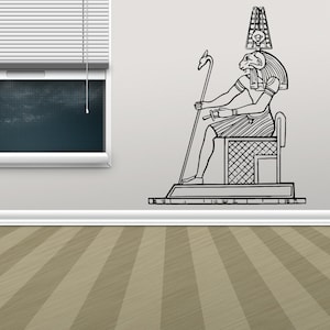 Egypt decor, Pharaoh, Pyramid, Sphinx, Mummy, Wall Decal, Window Sticker,Design,Handmade 2659