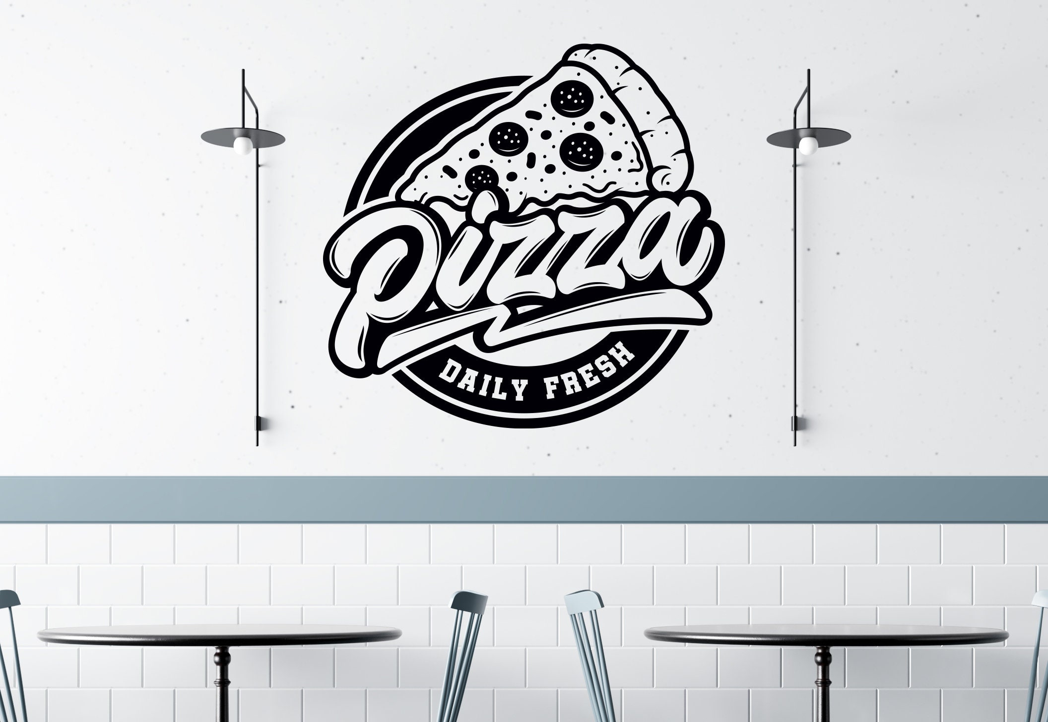 Adesivo Per Frigorifero Con Fondo Per Pizza – Pellicola In Vinile Antigraffio, Applicazione Senza Bolle, Decorazione Originale Per Elettrodomestici
