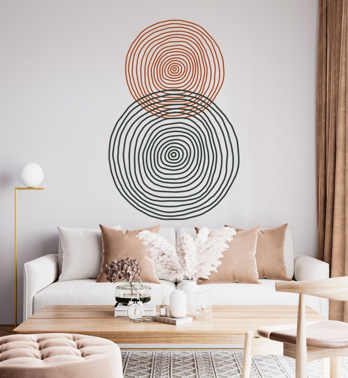 Boho Abstrakte Wanddeko Boho Wandtatko Boho Wanddeko CD126 Etsy