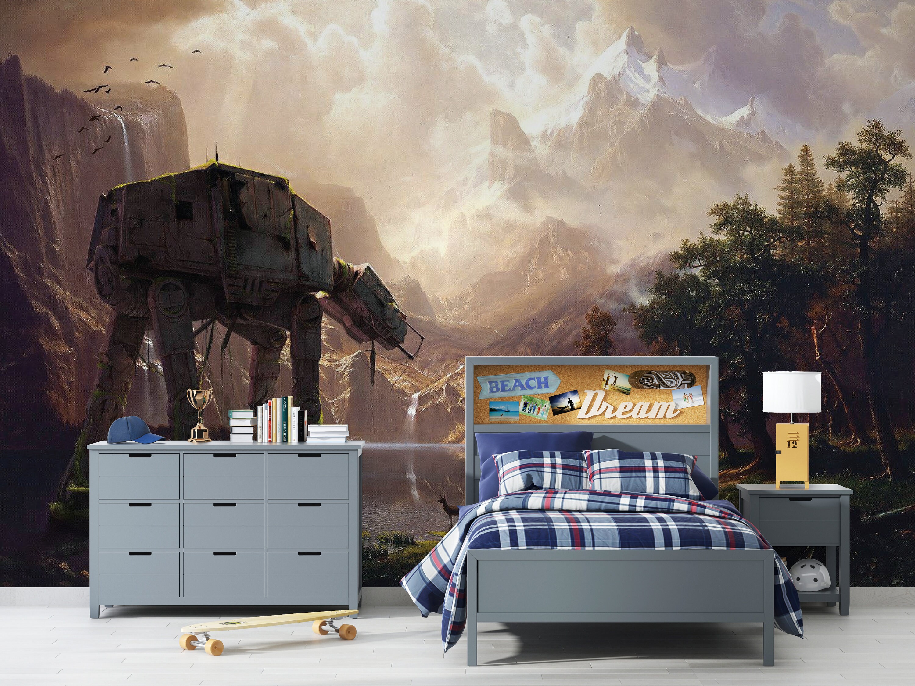 Star Wars Peel and Stick Wallpaper Star Wars Wall Mural Self - Etsy