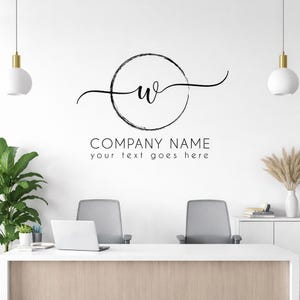 Custom Logo Decal for Business | Personalized Company Wall & Window Sign | Storefront Vinyl Sticker BE11