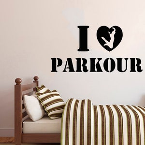 Parkour-muursticker | Muursticker parkour | Parkour-muurdecoratie 2622