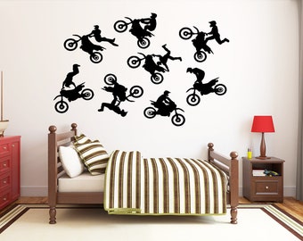 Motocross Motorbike Motorcycle Racing Drifting Wall Sticker Mural Decal DC1 Motocross Motorbike Motorcycle Racing Drifting Wall Sticker Mural Decal DC1