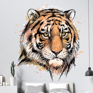 Tiger Wall Decal | Tiger Wall Sticker | Tiger Wall Decor TGC1