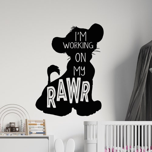Lion king style Nursery Living Room Bedroom Wall Vinyl Decal Sticker V571 Lion king style Nursery Living Room Bedroom Wall Vinyl Decal Sticker V571