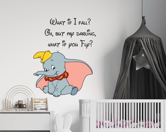 DUMBO Disney 3D Window View Decal Graphic WALL STICKER Art Mural Elephant H347 DUMBO Disney 3D Window View Decal Graphic WALL STICKER Art Mural Elephant H347