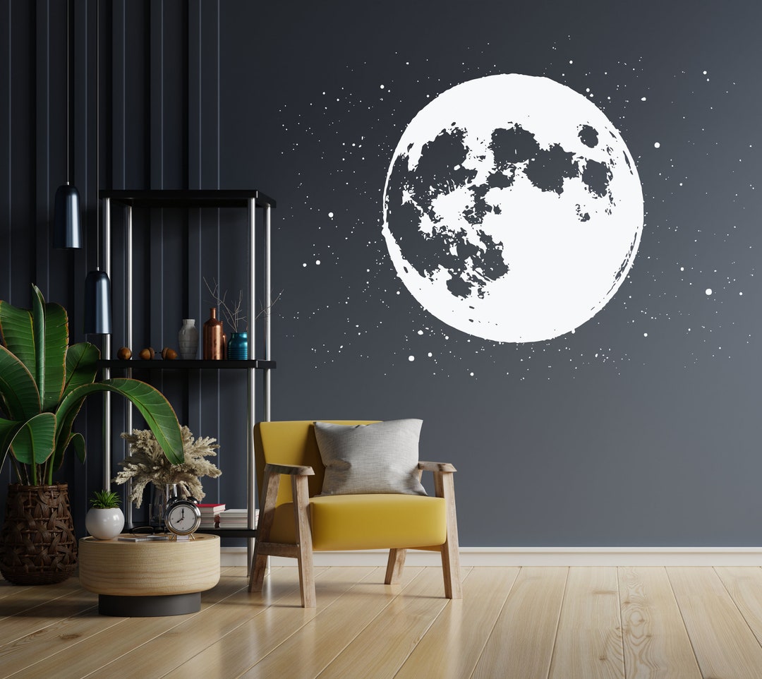 Full Moon Stars Constellation Wall Decal Animal Stars Wall Sticker Sky ...