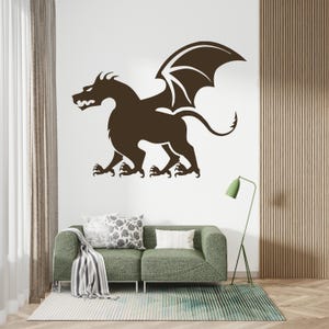 Dragon Wall Sticker Removable Dragon Vinyl Decal for Kids’ Room Game Room Decor4585