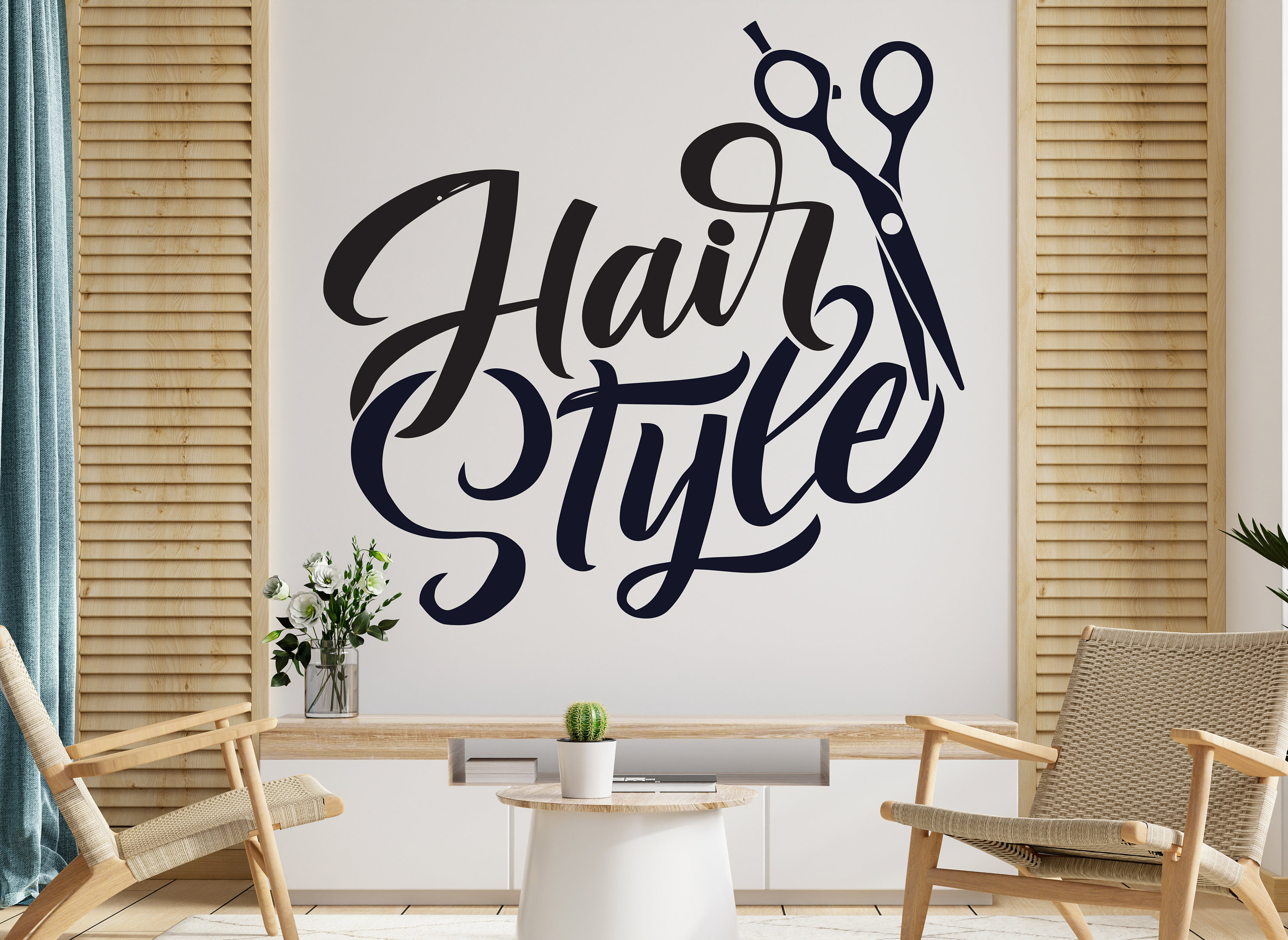 Hair Style Wall Decal Hair Salon Wall Decor Beauty Salon | Etsy