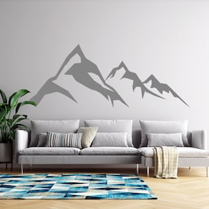 Mountains Wall Decal | Mountain Wall Sticker | Adventure Wall Decor | Nature Decal MNT2