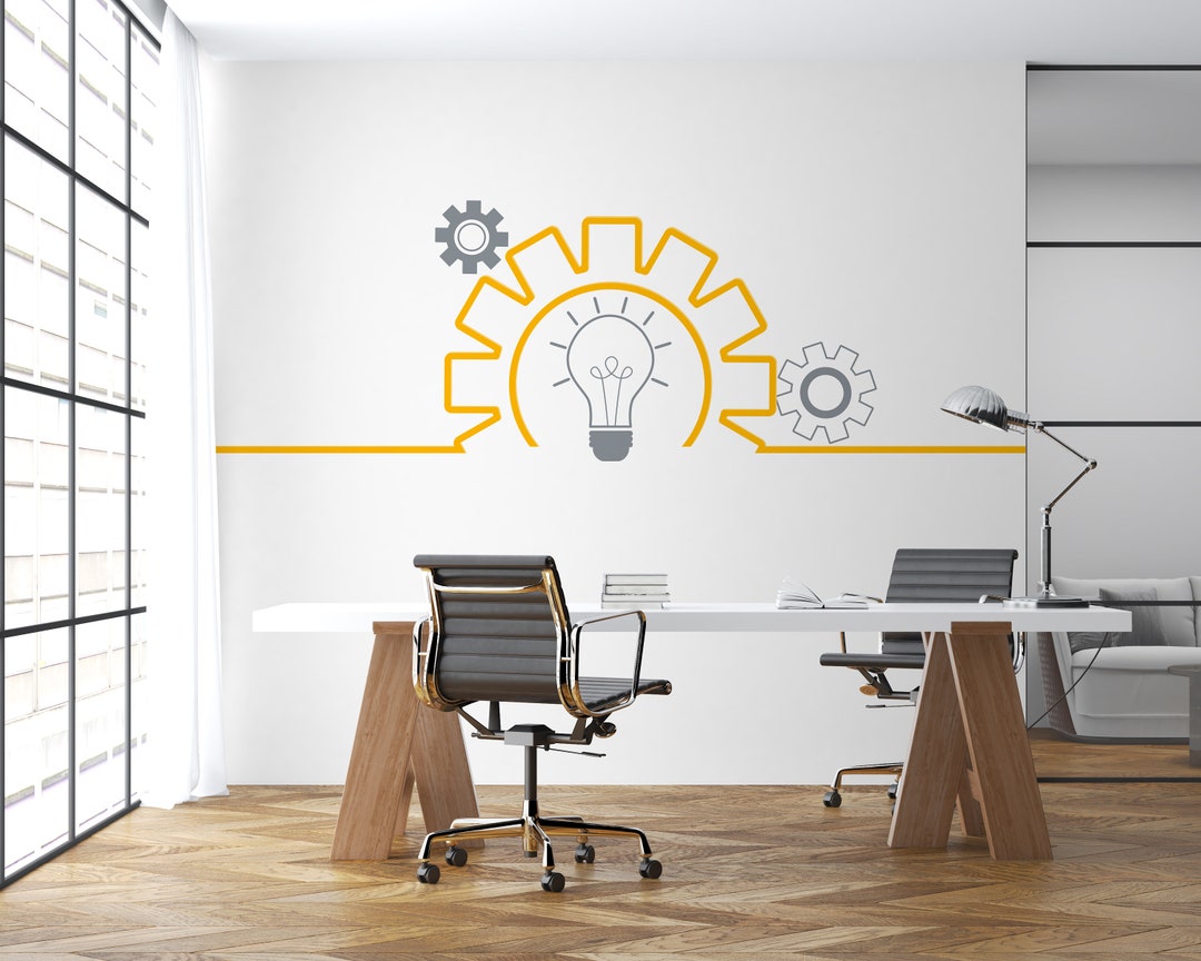 Office Wall Decal Teamwork Quote Wall Sticker Office Decor Inspire ...