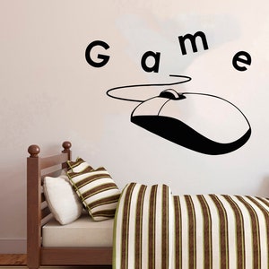 Calcomanía de pared para gamers, calcomanía de videojuegos, calcomanía de control, arte de pared para sala de juegos 2908