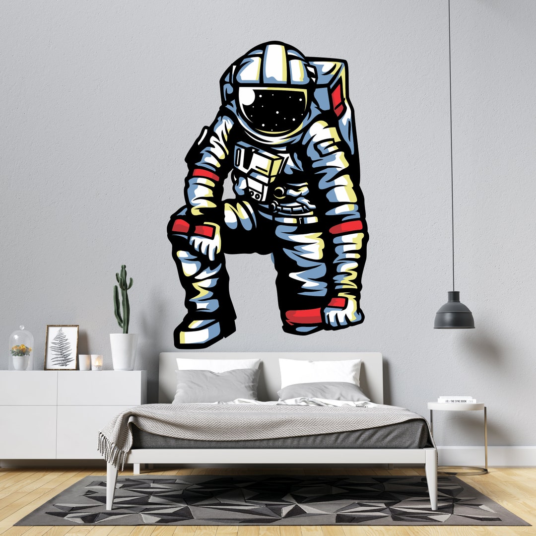 Astronaut Wall Decal: Outer Space Kids Room Decor AST90 - Etsy