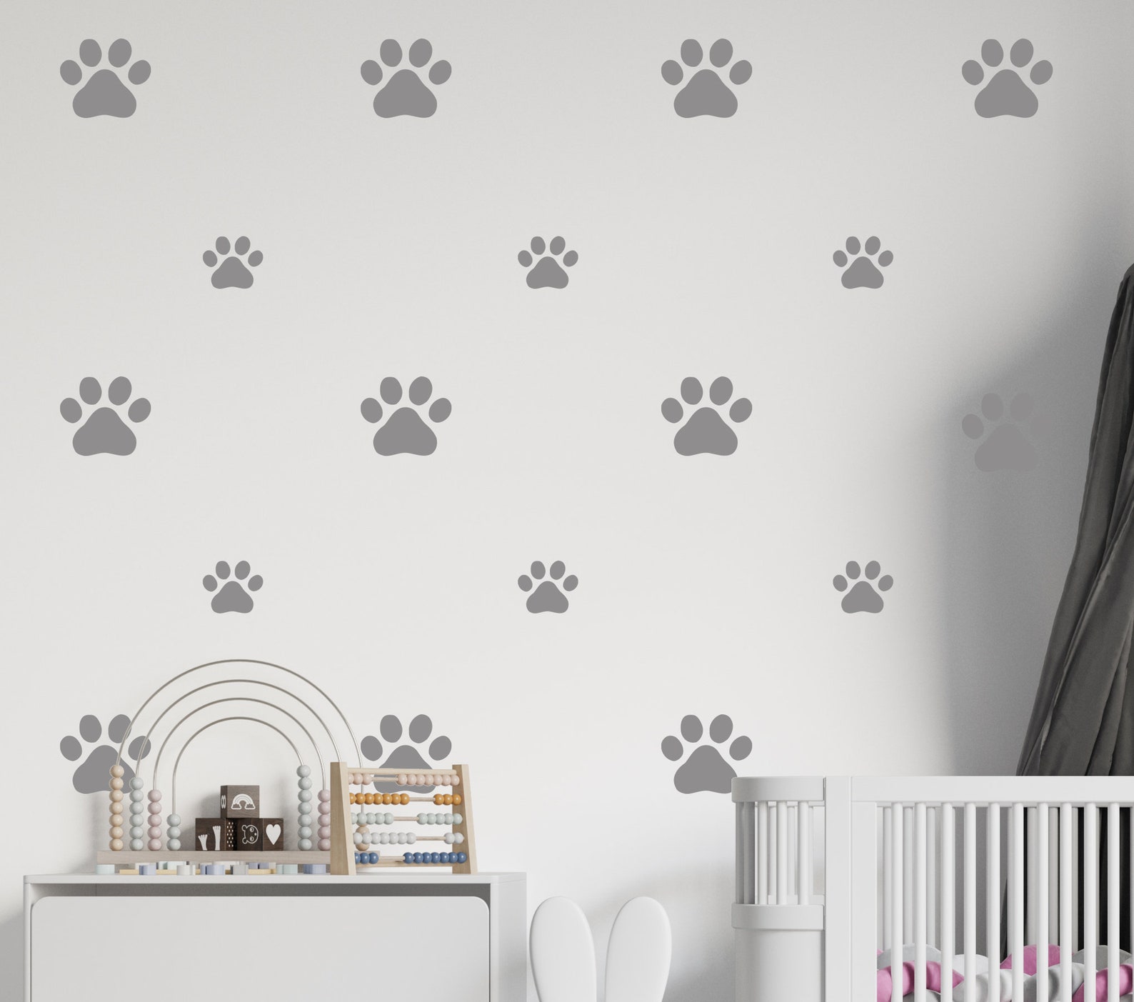 Animal Paw Prints Wall Decals Dog Paw Prints Wall Sticker Wall Etsy
