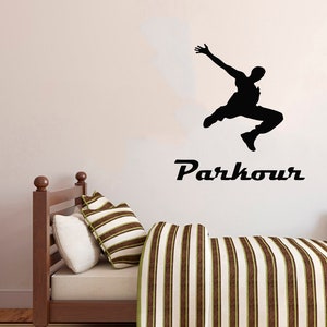 Parkour-muursticker | Muursticker parkour | Parkour-muurdecoratie 2609