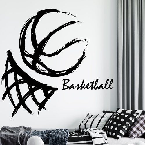 Personalized Basketball Wall Decal Custom NAME & NUMBERS Etsy