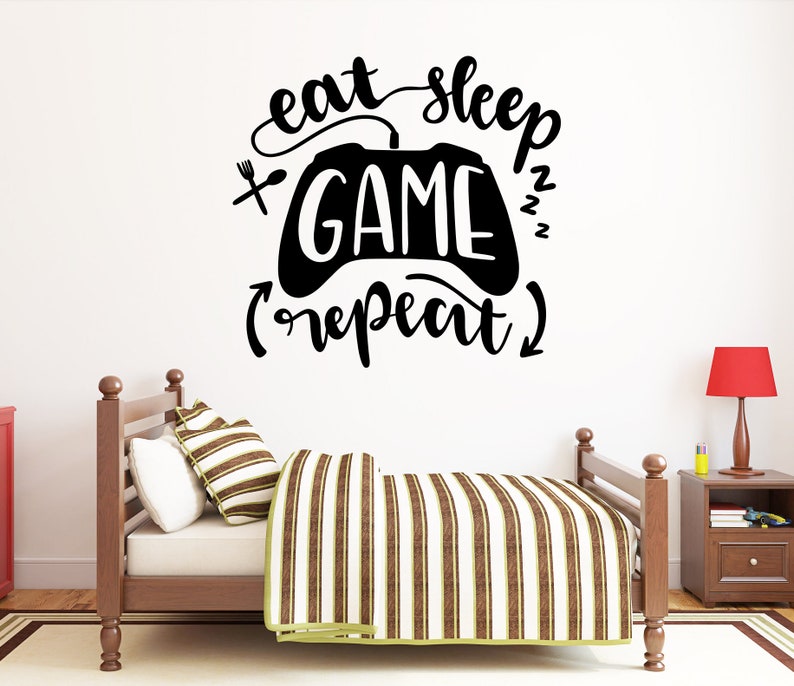 Eat Sleep Game Repeat Floss Gamer Gaming Decal Nursery Childrens Wall Stickers Boys Girls Wall Art Transfer Decal 3 Sizes Eat Sleep Game Repeat Floss Gamer Gaming Decal Nursery Childrens Wall Stickers Boys Girls Wall Art Transfer Decal 3 Sizes