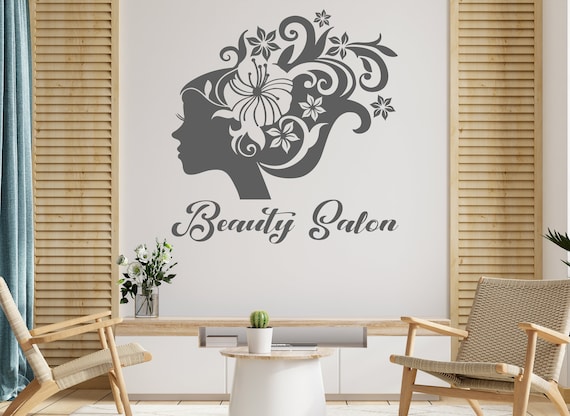 Wandtattoo „Massage Beauty Salon“ – Vinyl Aufkleber 54 X 84 Cm, Kaffee-Farbe – Für Fenster, Wände, Glas