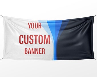 Bold Custom Full Color Vinyl Banner | Business Event Decoration with Grommets BN1