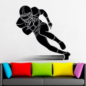 American Football Wall Decal | Football Player Wall Decal | Sports Wall Décor 2351