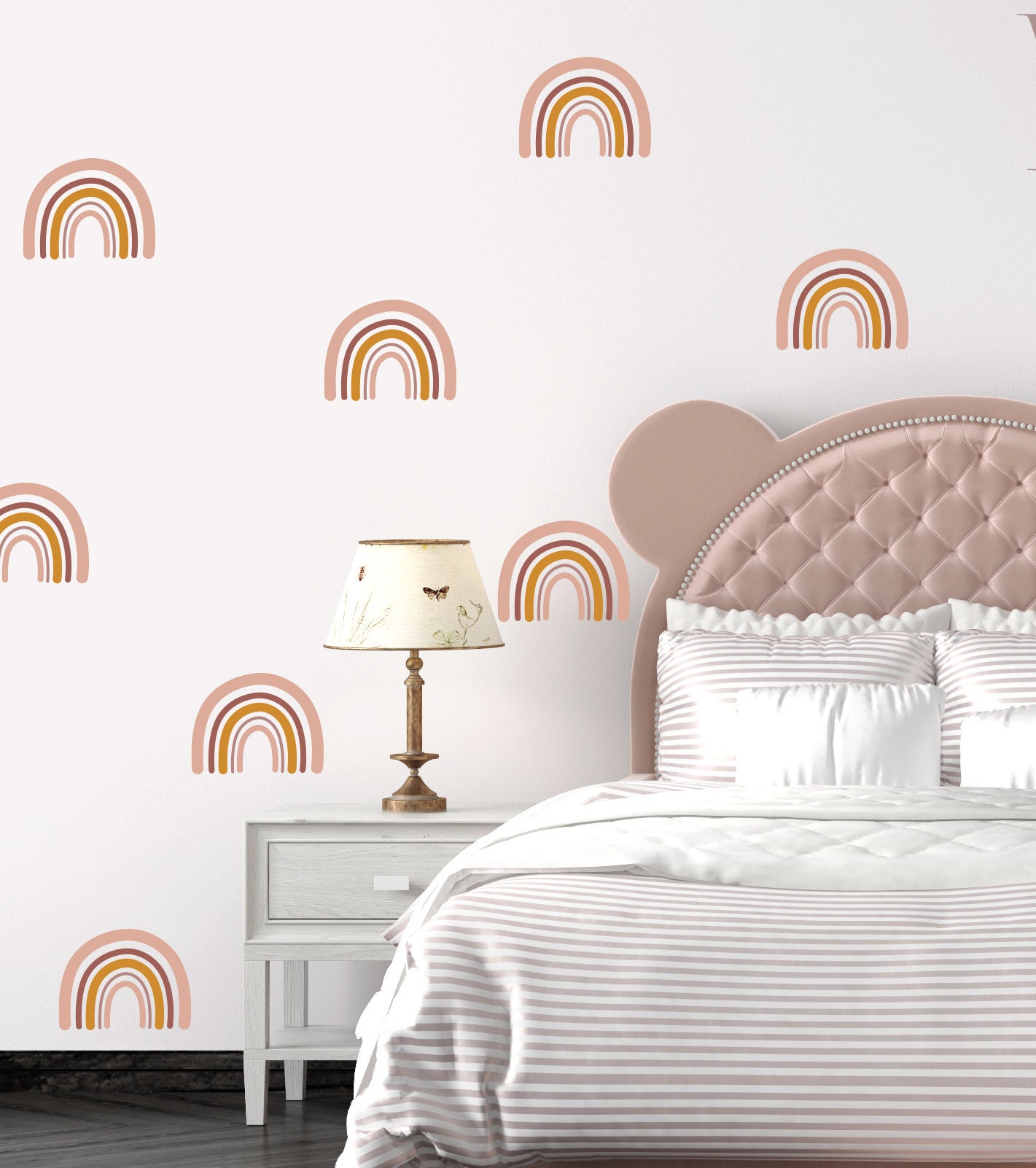 Boho Rainbow Wall Decals Rainbow Wall Stickers Rainbow Etsy